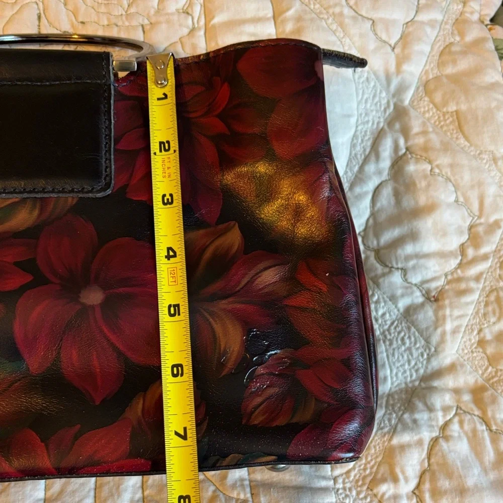FALL COLORS SALE Patricia Nash Empoli Rustic Mums Metal Handle Handbag